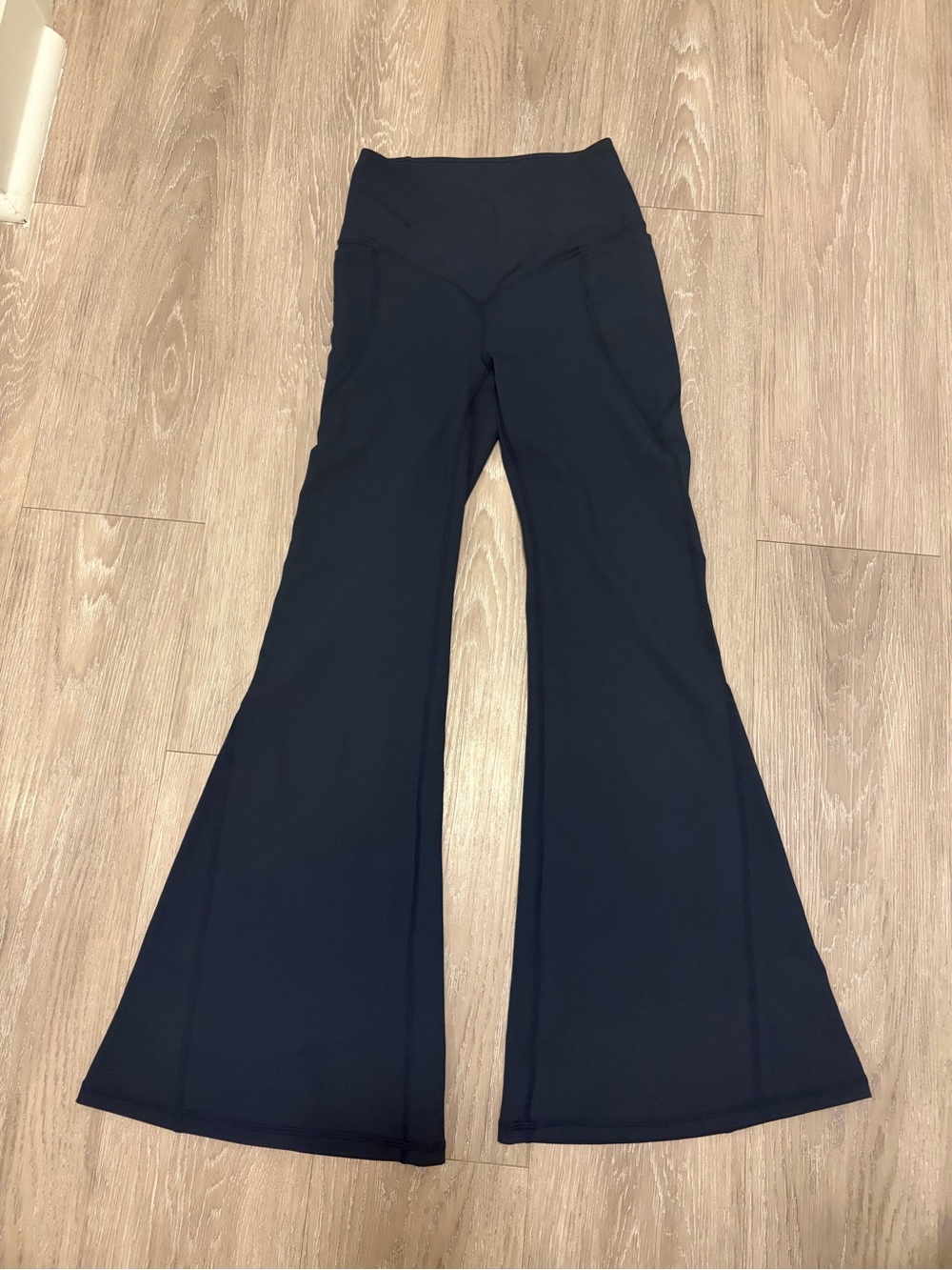 Fabletics High-Waist Flare Workout Pants - Navy XS